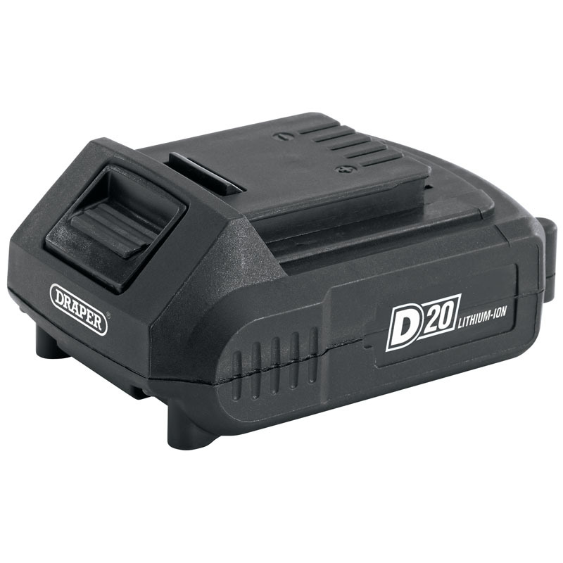 DRAPER D20 Lithium-Ion accu 2.0Ah 20V 55887 DRAPER D20 Koolborstelloze combi boormahine 13mm 20V 79894