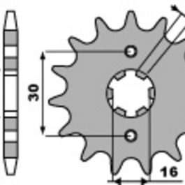 PBR Staal standaard voortandwiel 717 – 520