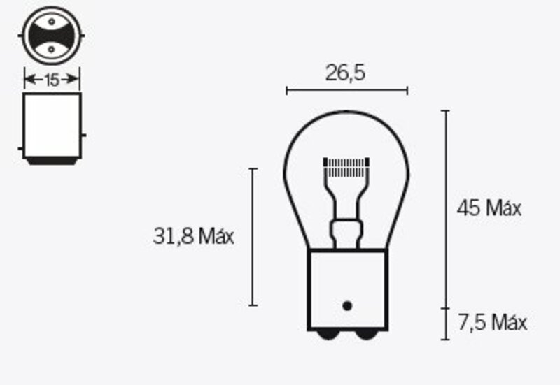 TECNIUM P21 Lampen 6V 21/5W - x10 14660 BIHR Stator Kawasaki Ninja 650 STA-426