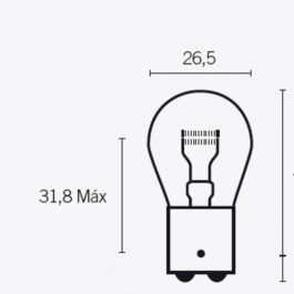 TECNIUM S25 Lampen 12V 21/5W – x10 14661