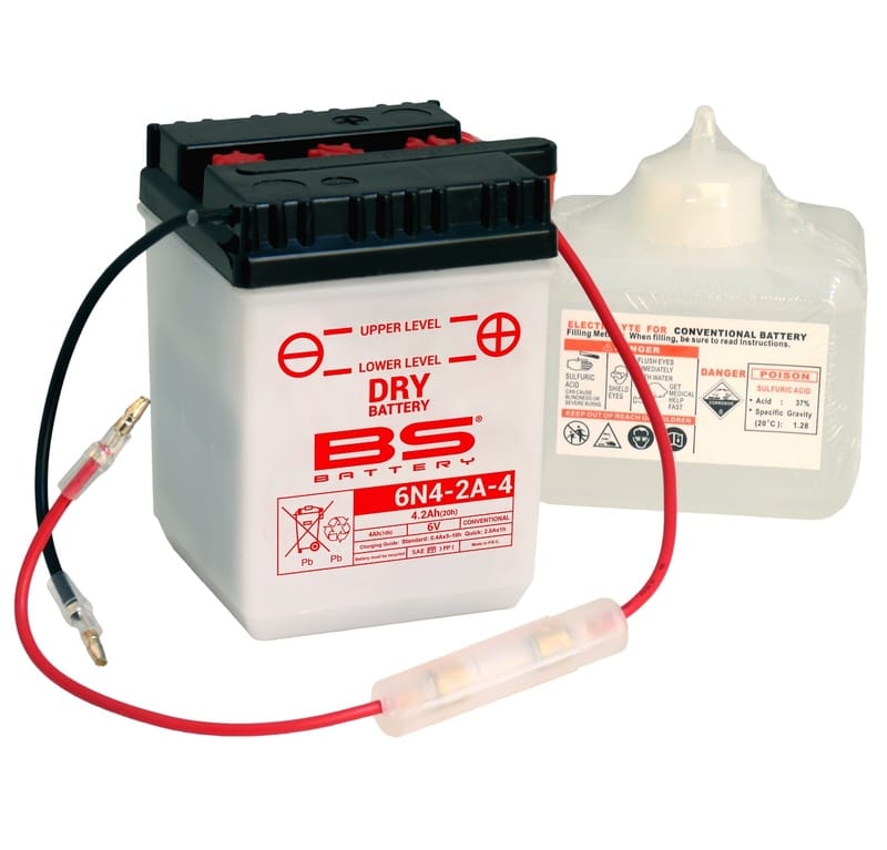 BS BATTERY Accu Conventioneel met zuurpakket – 6N11A-1B 310501
