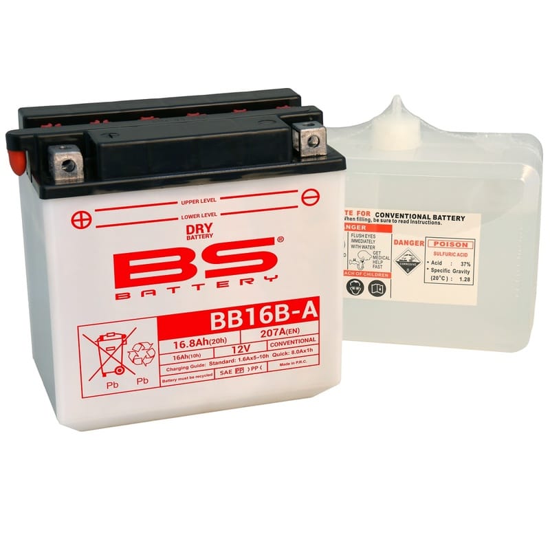 BS BATTERY SLA Max Accu Onderhoudsvrij af fabriek geactiveerd – BTX16H 300896