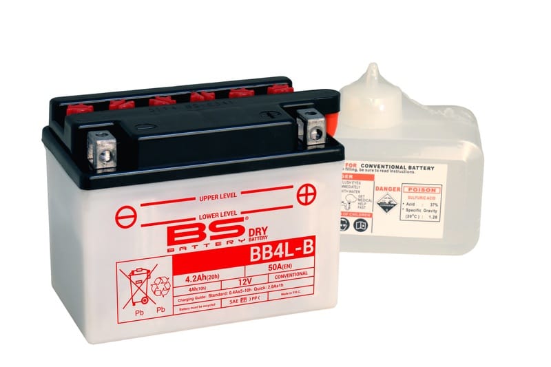 BS BATTERY Accu High performance met zuurpakket - BB4L-B 310590 BS BATTERY Accu High performance met zuurpakket – BB10L-B2 310557