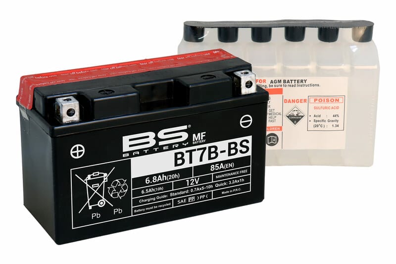 BS BATTERY Accu Onderhoudsvrij met zuurpakket - BT7B-BS 300626 BS BATTERY Accu Onderhoudsvrij met zuurpakket – BT7B-BS 300626