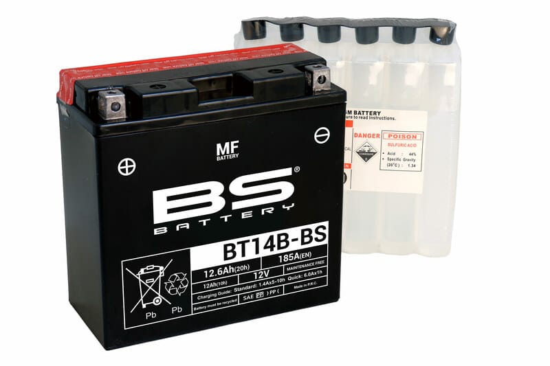BS BATTERY Accu Onderhoudsvrij met zuurpakket – BTX4L+ / BTZ5S 300617