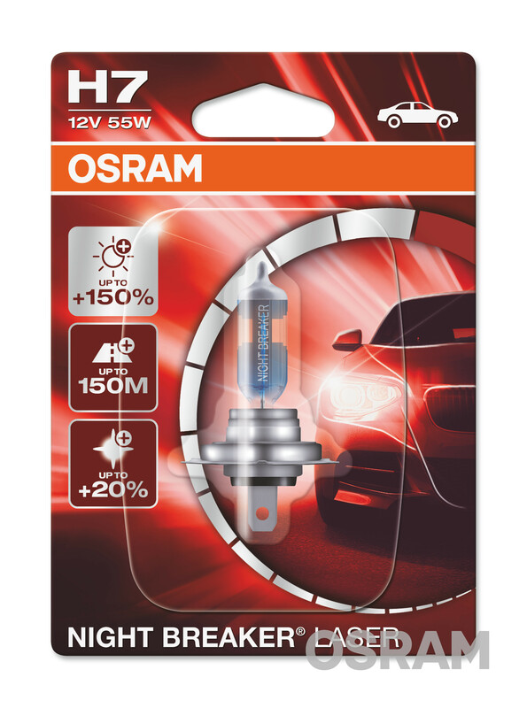 OSRAM Night Breaker Laser H7 Lampen 12V 55W - x1 64210NL OSRAM Bulb Original Line H9 12V/65W – x1 64213