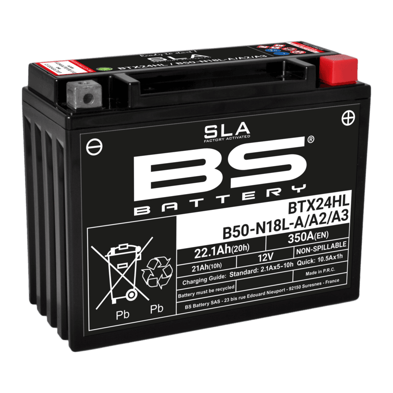 BS BATTERY SLA Accu Onderhoudsvrij af fabriek geactiveerd - BTX24HL/B50-N18L-A/A2/A3 300770 BS BATTERY SLA Accu Onderhoudsvrij af fabriek geactiveerd – BTX14AH/BB14-A2/B2 300758