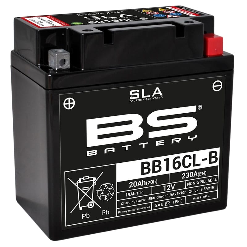 BS BATTERY SLA Accu Onderhoudsvrij af fabriek geactiveerd - BB16CL-B 300771 BS BATTERY Accu Lithium-Ion – BSLI-05 360105