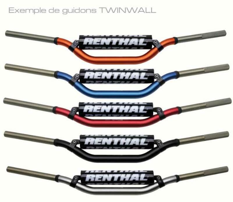 RENTHAL Twinwall 997 RC/Honda CRF/Kawasaki KX-KXF stuur 997-01-OR-02-185 RENTHAL Fatbar 604 RC Honda CRF/Kawasaki KX-KXF stuur 604-01-BK