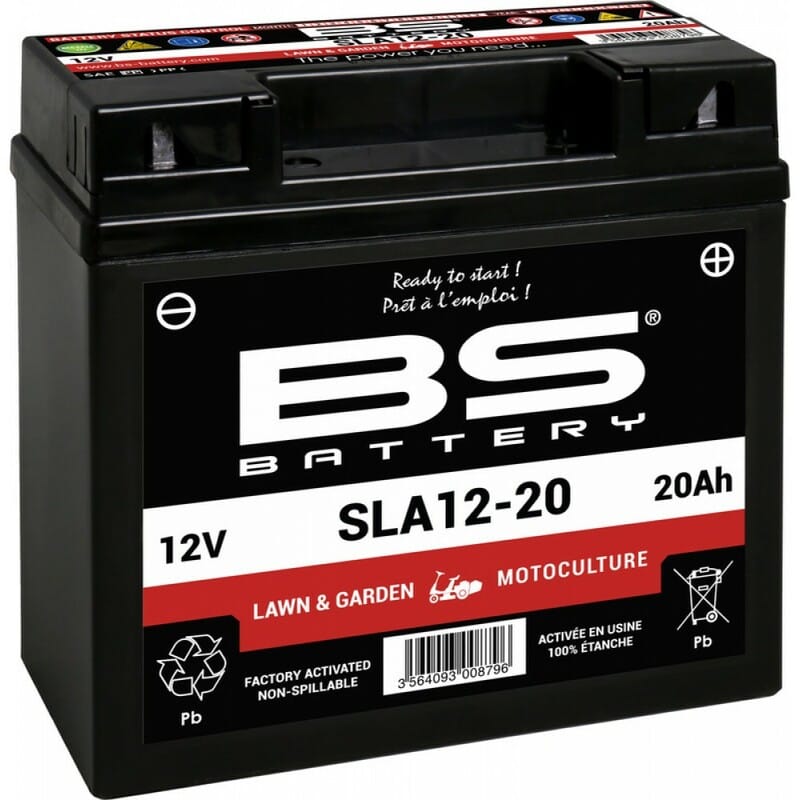 BS BATTERY Accu SLA12-20 onderhoudsvrij af-fabriek geactiveerd 300879 ART Led Bar Kabelboom A002