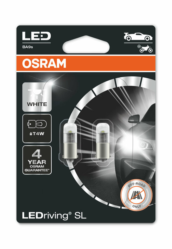 OSRAM Retrofit LEDriving T4W Light Bulbs 12V 0,8W 3893DWP-02B OSRAM Retrofit LEDriving T4W Light Bulbs 12V 0,8W 3893DWP-02B