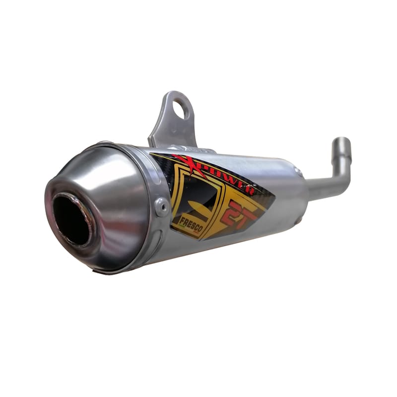 PRO CIRCUIT demper 304 geborsteld aluminium/RVS eindkap Honda CR125R SH00125-SE