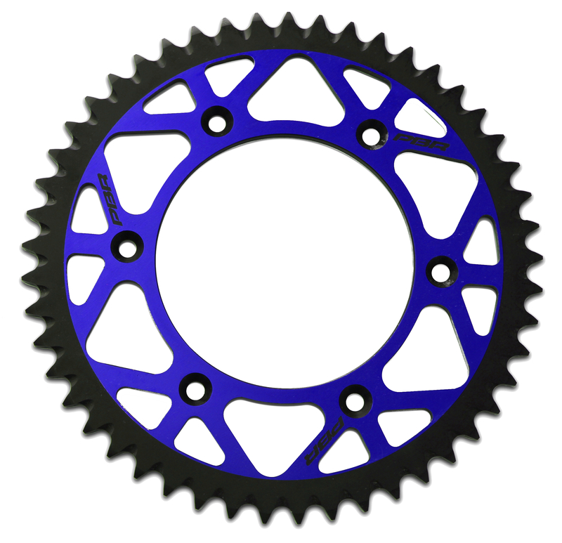 PBR Twin Color Aluminium Ultra-Light Self-Cleaning Hard Anodized Rear Sprocket 489 – 520