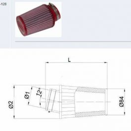 BMC Luchtfilter conisch 60mm – FBSA60-128 FBSA60-128