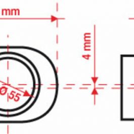BMC Luchtfilter conisch aansluiting offset-rechts 55mm – FBPF55-70R FBPF55-70R