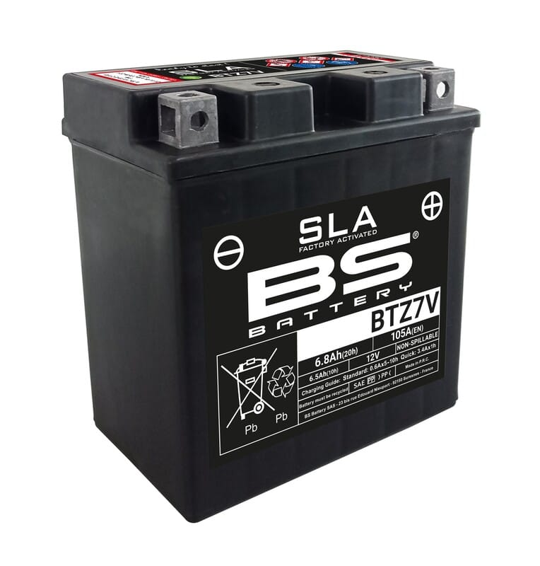 BS BATTERY Accu Onderhoudsvrij met zuurpakket – BTZ10S-BS 300696