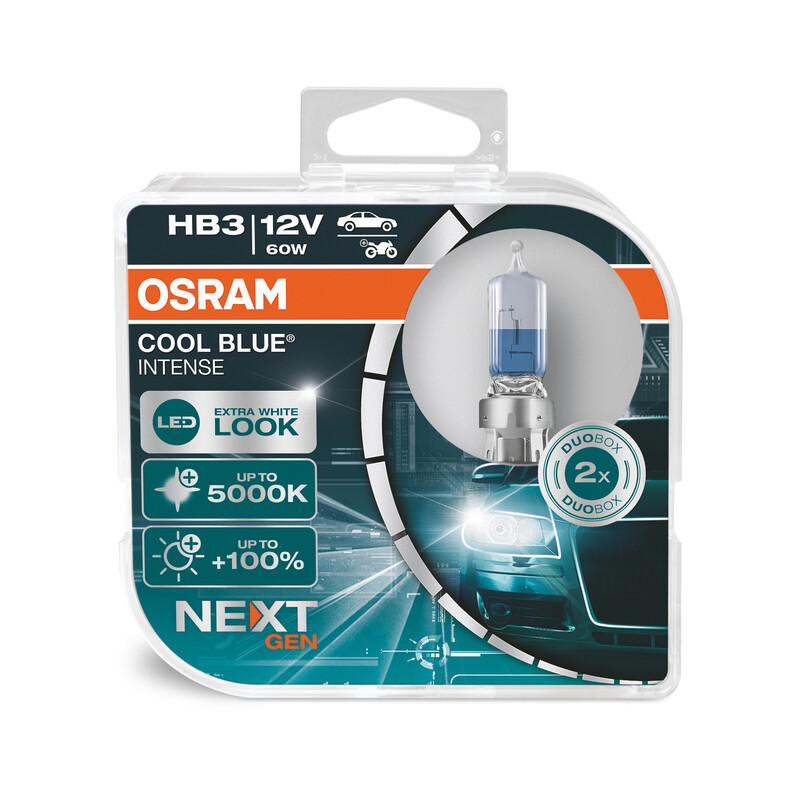 OSRAM Cool Blue Intense Bulb HB3 12V/60W - X2 9005CBN-HCB OSRAM Cool Blue Intense Bulb HB3 12V/60W – X2 9005CBN-HCB