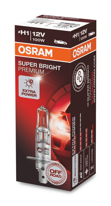 OSRAM Super Bright Bulb H1 12V/55W - X1 62200SBP OSRAM Super Bright Bulb H1 12V/55W – X1 62200SBP