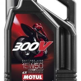 MOTUL 300V Factory Line Road Racing 4T Motor Oil – 15W50 4L x4