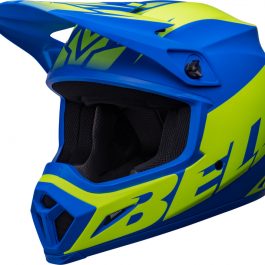 BELL MX-9 Mips Disrupt Helmet – Matte Classic Blue/Hi-Viz Yellow