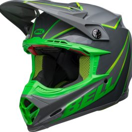 BELL Moto-9s Flex Sprite Helmet – Grey/Green
