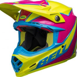 BELL Moto-9s Flex Sprite Helmet – Yellow/Magenta