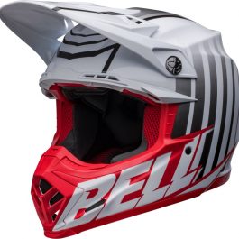 BELL Moto-9s Flex Sprint Helmet – Matte/Gloss White/Red