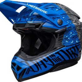 BELL Moto-10 Spherical Helmet Fasthouse DID – Matte/Gloss Blue/Grey