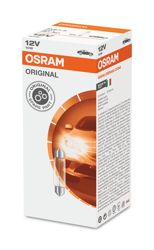 OSRAM Original Line Lampen 12V 10W - x10 OSRAM Original Line Lampen 12V 10W – x10
