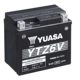YUASA W/C Accu Onderhoudsvrij met zuurpakket  – YTZ6V YTZ6V