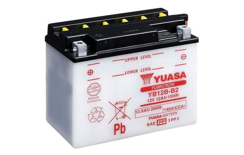 YUASA Accu Conventioneel zonder zuurpakket – YB12C-A YB12C-A