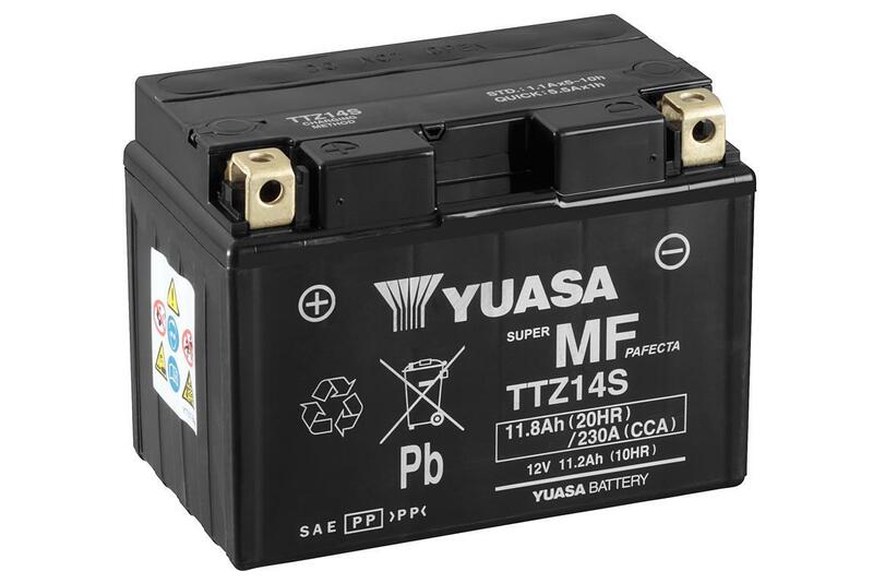 YUASA Accu Onderhoudsvrij met zuurpakket – TTZ12S TTZ12S-BS