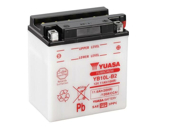 YUASA Accu Conventioneel zonder zuurpakket – YB10L-B YB10L-B