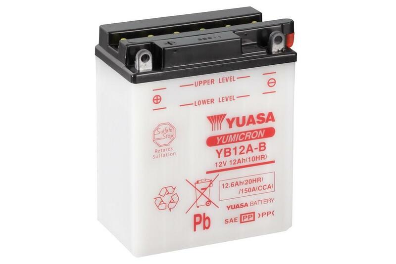 YUASA Accu Conventioneel zonder zuurpakket – YB12A-A YB12A-A