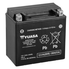 YUASA Accu Onderhoudsvrij met zuurpakket – YTX14L-BS YTX14L-BS