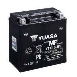 YUASA Accu Onderhoudsvrij met zuurpakket – YTX16-BS YTX16-BS