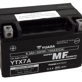 YUASA W/C Accu onderhoudsvrij af fabriek geactiveerd – YTX7A FA YTX7A
