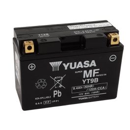 YUASA W/C Fabrieks geactiveerde onderhoudsvrije batterij – YT9B YT9B