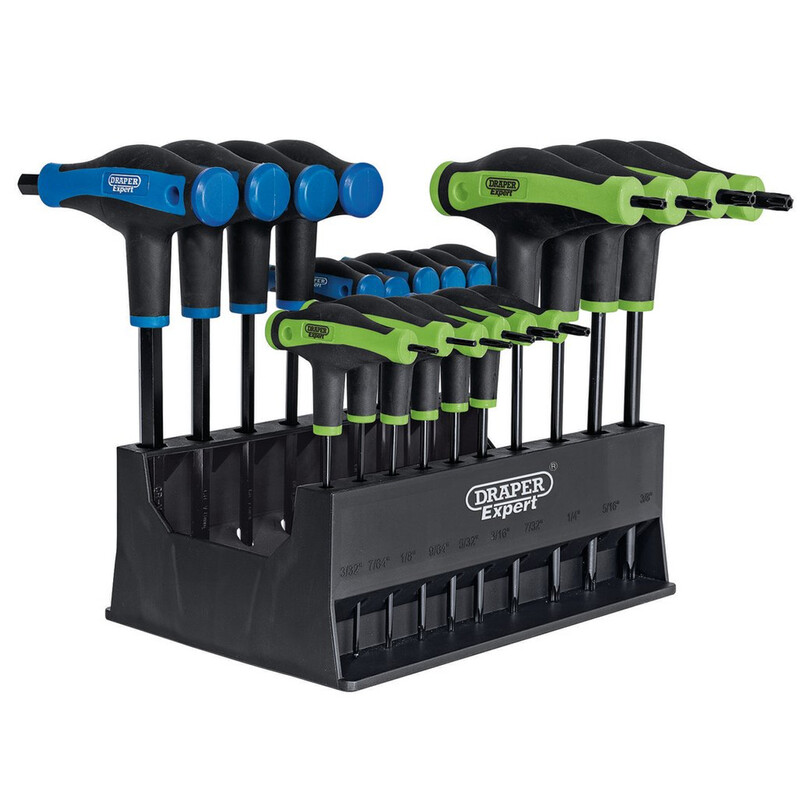 DRAPER Metrische zeskant en kogel sleutelset – 9 stuks 66132