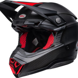 BELL Moto-10 Spherical helm – Satin/Gloss Black/Red