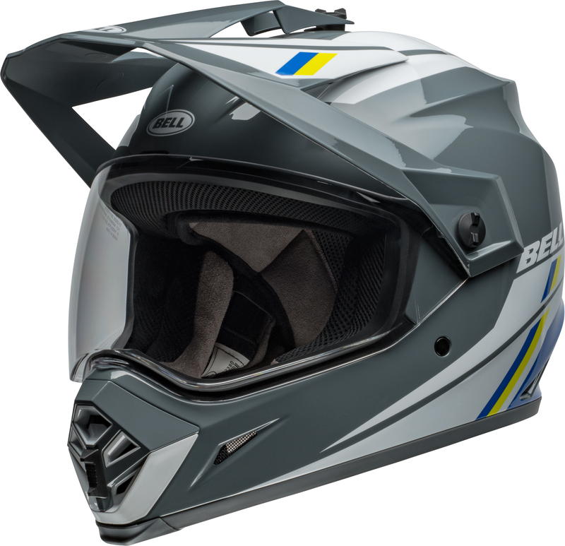 BELL MX-9 Adventure MIPS helm – Alpine Gloss Gray/Blue