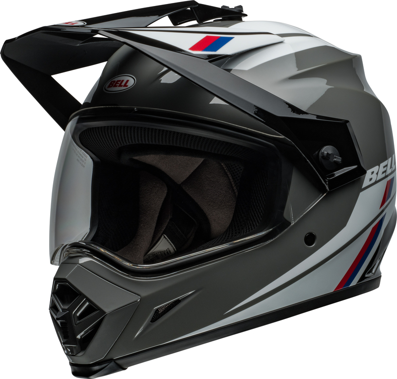 BELL MX-9 Adventure MIPS helm – Alpine Gloss Gray/Blue