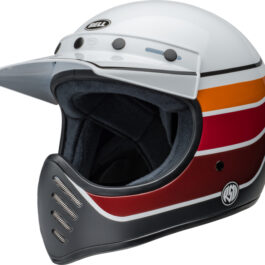 BELL Moto-3 Helmet – RSD Saddleback Satin/Gloss White/Black