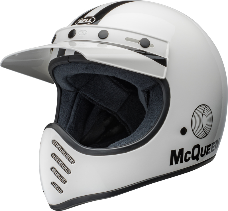 BELL Moto-3 Helmet – RSD Saddleback Satin/Gloss White/Black