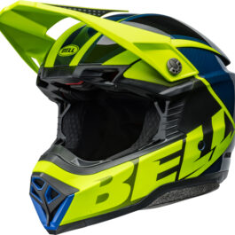 BELL Moto-10 Spherical Helmet – Sliced Matte/Gloss Retina/Blue