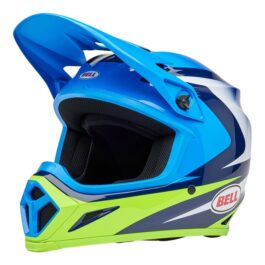 BELL MX-9 Mips Helm – Jackal Gloss Blue/Hi-Viz Yellow