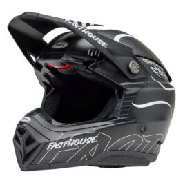 BELL Moto-10 Spherical Mips Helm – Fasthouse Raven Matte Black/White