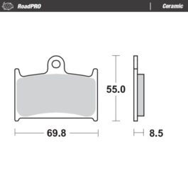 Moto-Master Brake pad RoadPRO Ceramic 402404