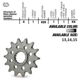 Moto-Master Steel front Tandwiel BMW  Husqvarna 6102911
