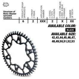 Moto-Master 7075 Series Alu Tandwiel Kawasaki  Suzuki 620052